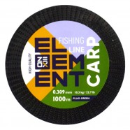 Лісочка для лову риби, ZEOX Element Carp Fluo Green, 1000м, перетин 0.309мм